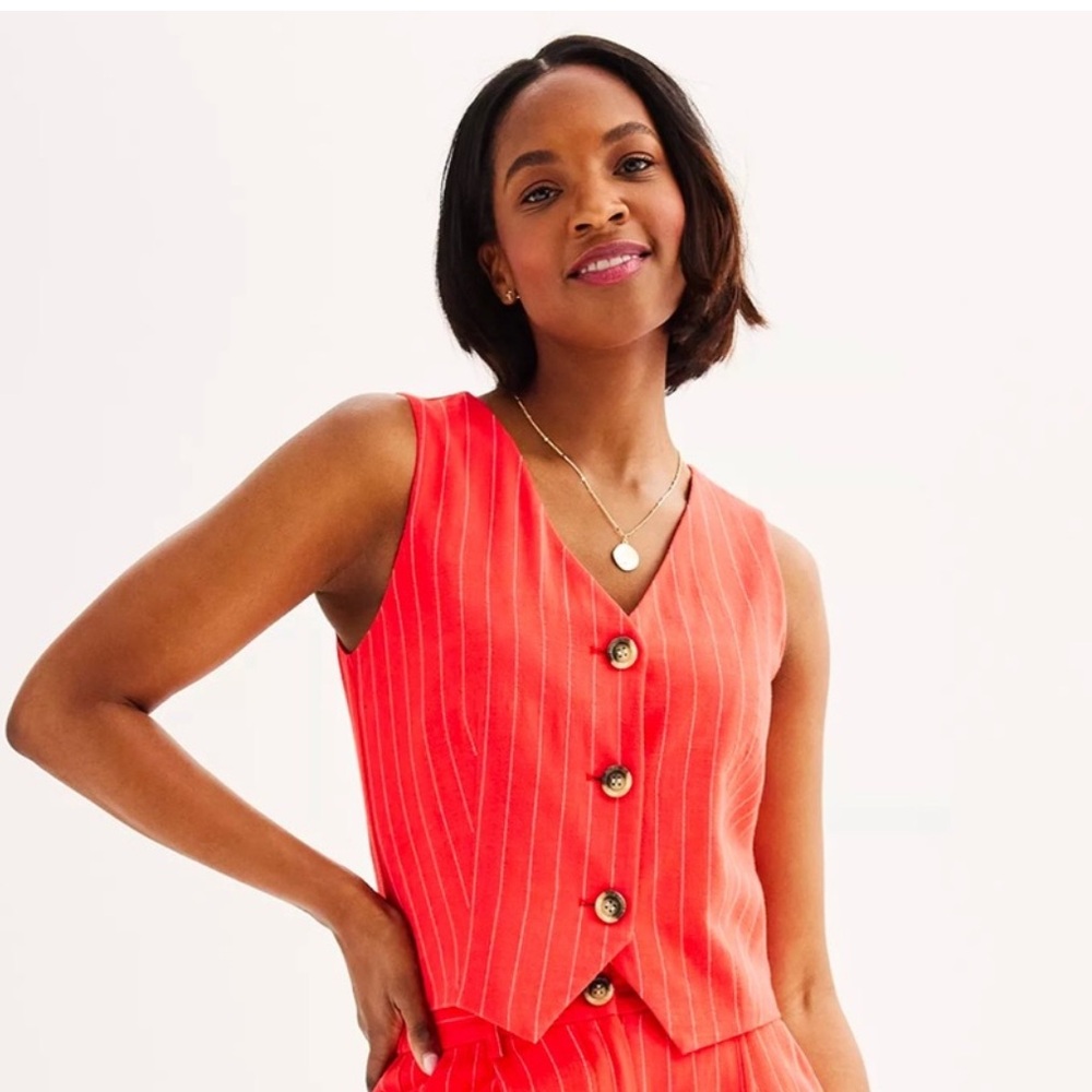 Draper James Linen Vest Top